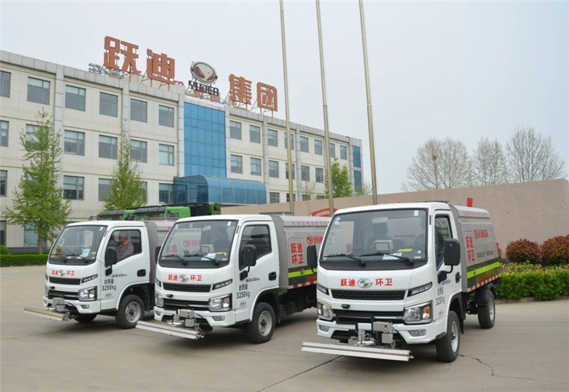 助力城市绿色发展丨公海彩船6600纯电动路面养护车发车